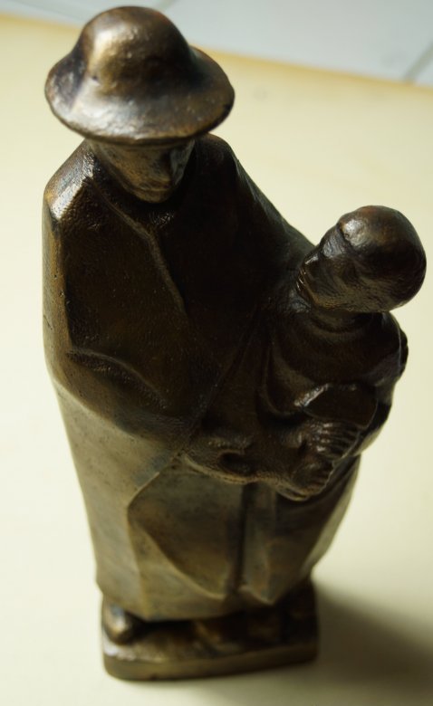 Hermann Kuhmichel, Die fehlende Generation, Bronze, 7 kg, Umkreis Ernst