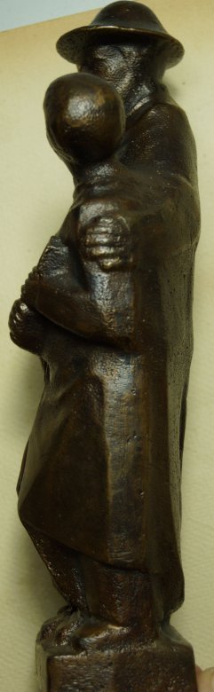 Hermann Kuhmichel, Die fehlende Generation, Bronze, 7 kg, Umkreis Ernst