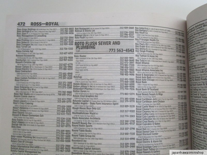 Chicago USA Phone Book Yellow Pages & Business White Pages Telefonbuch