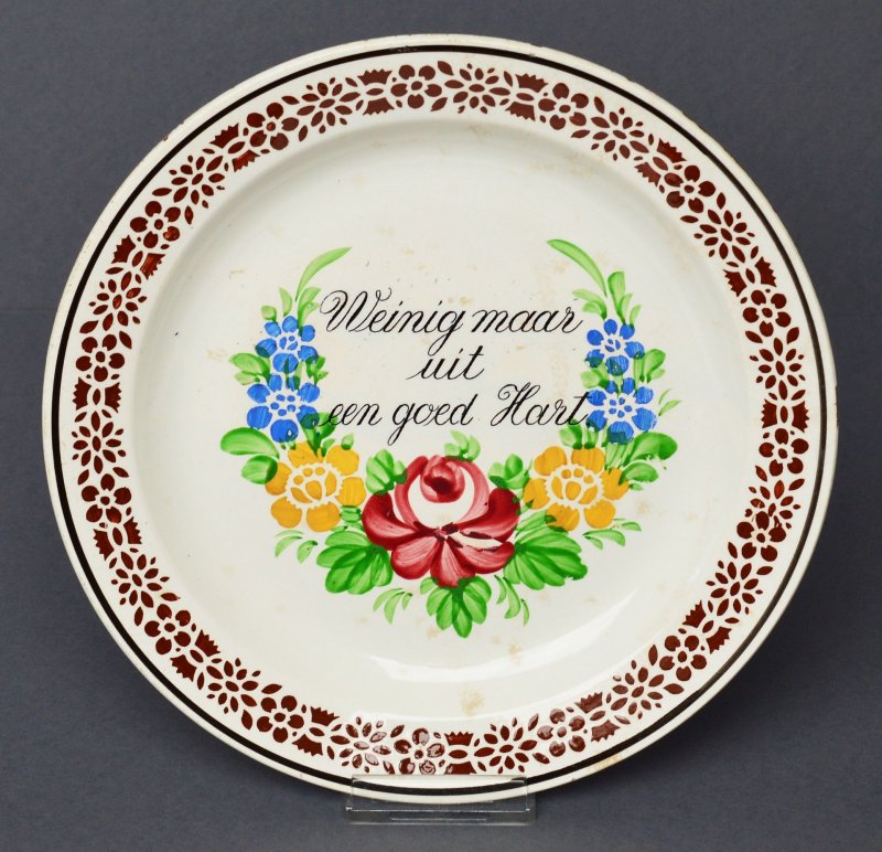 Villeroy & Boch Wallerfangen 3 Teller mit Spruch auf Holländisch um