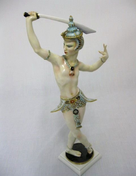 11503/ HUTSCHENREUTHER FIGUR - BALINESISCHER SCHWERTTÄNZER - C. WERNER ...