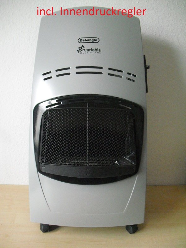 DeLonghi GasKatalytofen Blue Flame VBF + Innendruckregler / Gasheizer