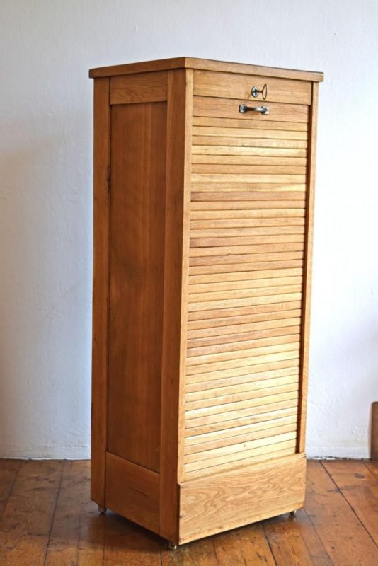 Rolladenschrank Antik Schubladenschrank Holz Alt Büroschrank Loft