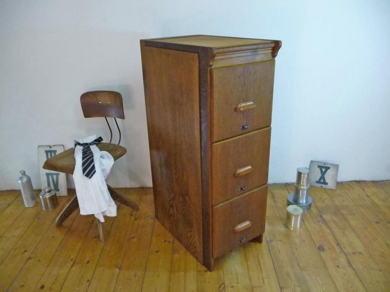 Schubladenschrank Antik Büroschrank Aktenschrank Kontor