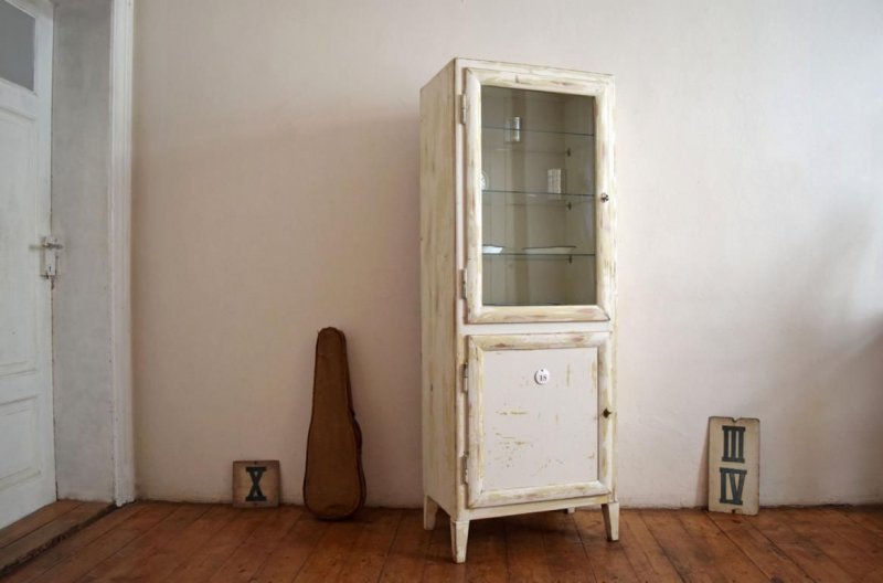 Arztschrank Holz Alt Antik Medizinschrank Apothekerschrank Art Deco