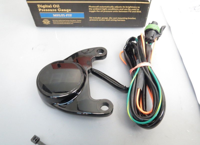 Harley Davidson Digitale Öldruckanzeige Oil Pressure Gauge Black 75340