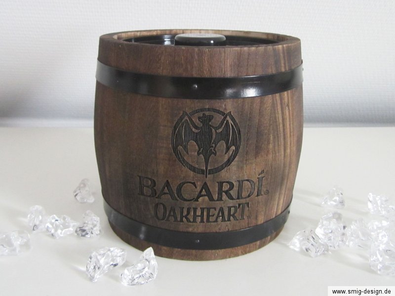 BACARDI OAKHEART ICE BUCKET EISEIMER IN EICHENFASS OPTIK EISKÜHLER COOLER 1,5L eBay