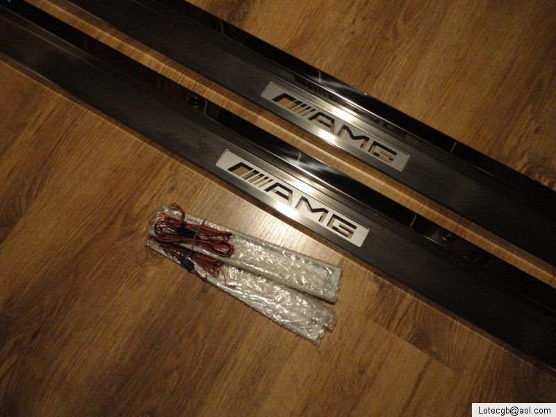 Illuminated door sills for mercedes benz 500 sec #7