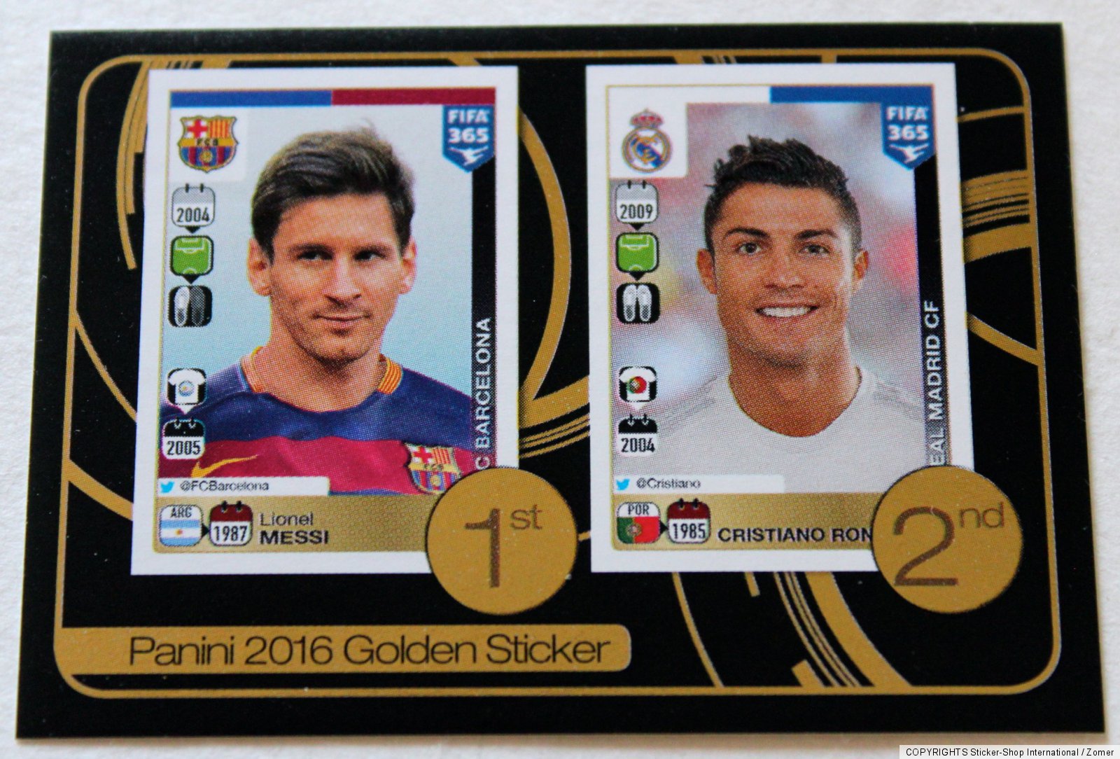 Panini Gold Stickers