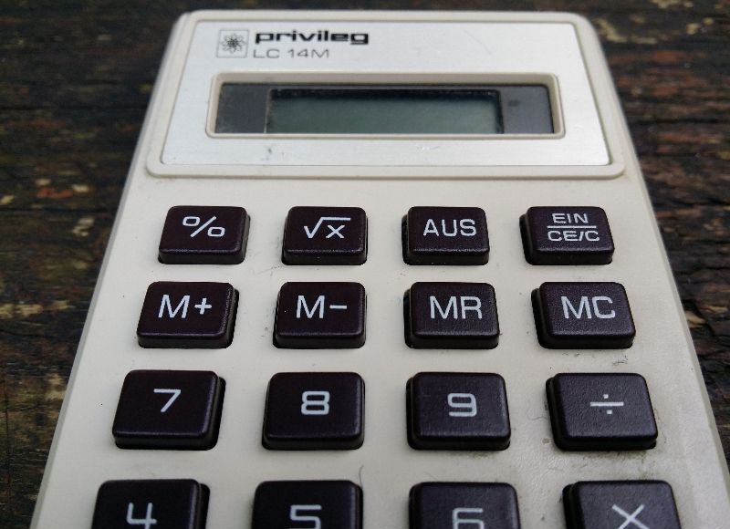 Taschenrechner Rechner Privileg LC 14M Pocket Calculator Quelle Calculator