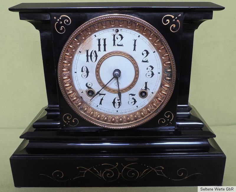 Antike Metallgehäuse Uhr Ansonia Clock New York 1882 USA 6,2 kg eBay
