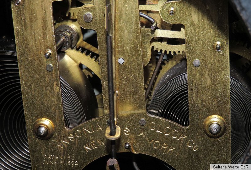 Antike Metallgehäuse Uhr Ansonia Clock New York 1882 USA 6,2 kg eBay