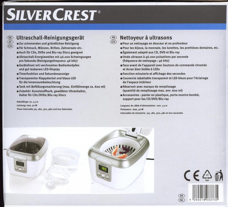 Ultraschall Reinigungsgeräte Münzen Brillen Schmuck Besteck Silber Gold Gebiss eBay