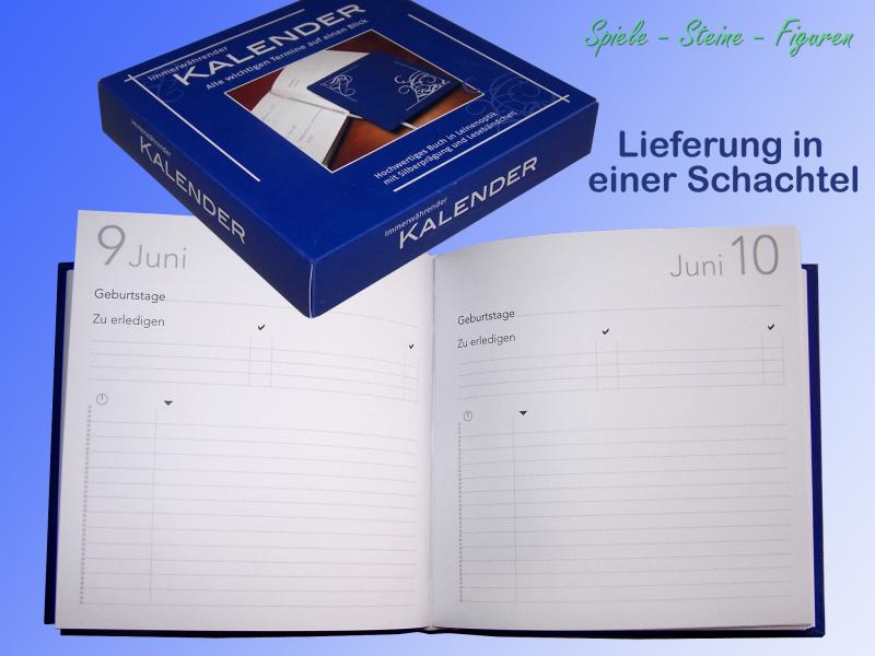 immerwährender Kalender, edler Buchkalender, Jahres unabhängig, Terminplaner  eBay