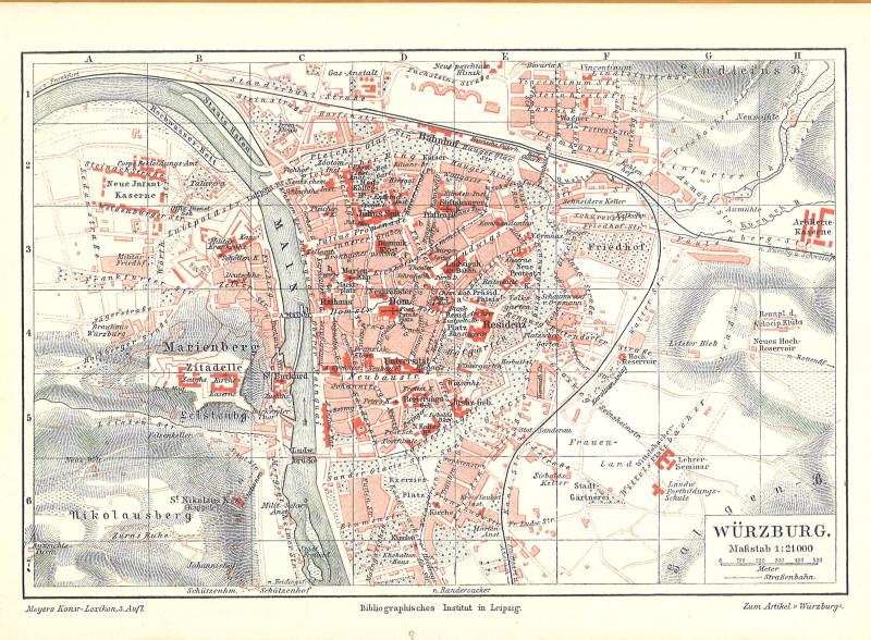 Stadtplan Würzburg Altstadt – Stadtplan Würzburg Sehenswürdigkeiten ...