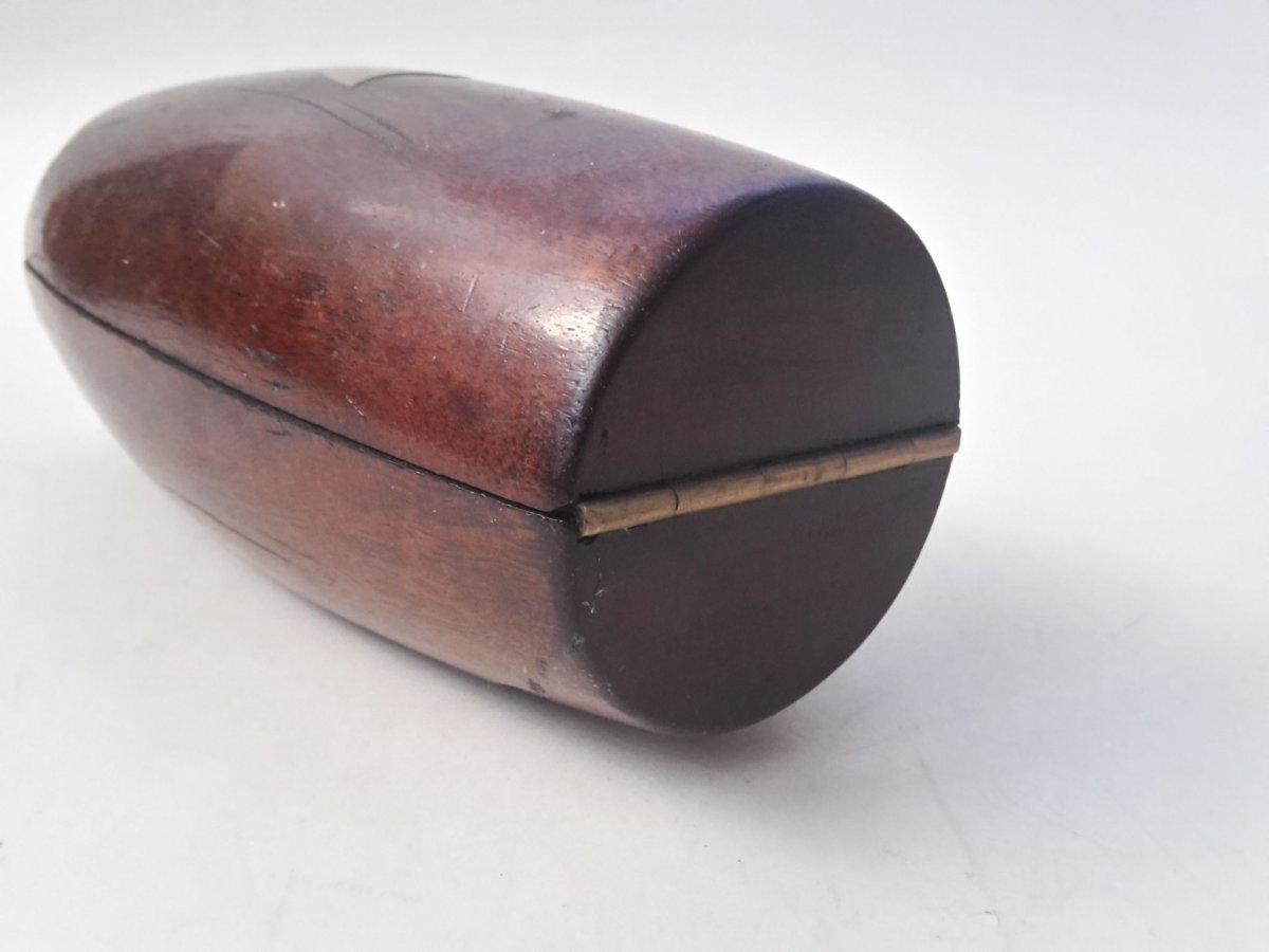 Holz Spar Fass Dose Schatulle Judika antik Judaica Spardose Sparbüchse