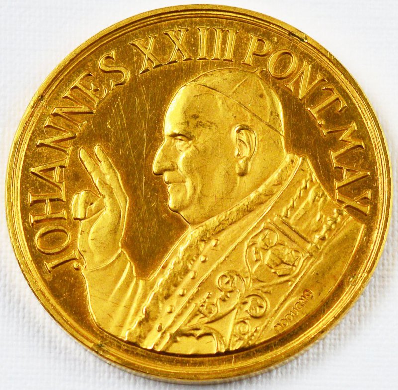 Goldmedaille 900 Gold 17,52 g Papst