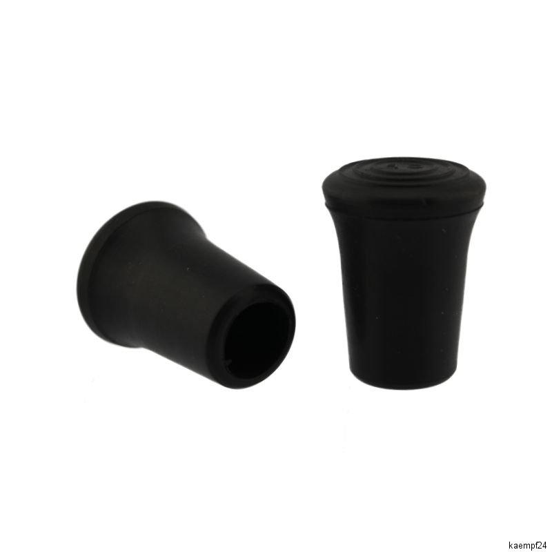 4 x Fusskappen Ø 10mm PVC schwarz vergrößerte Stellfläche Schutzkappen Design