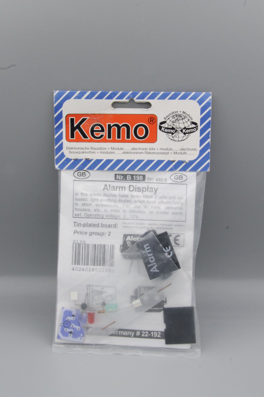 KEMO B198  Alarm - Display - Bausatz