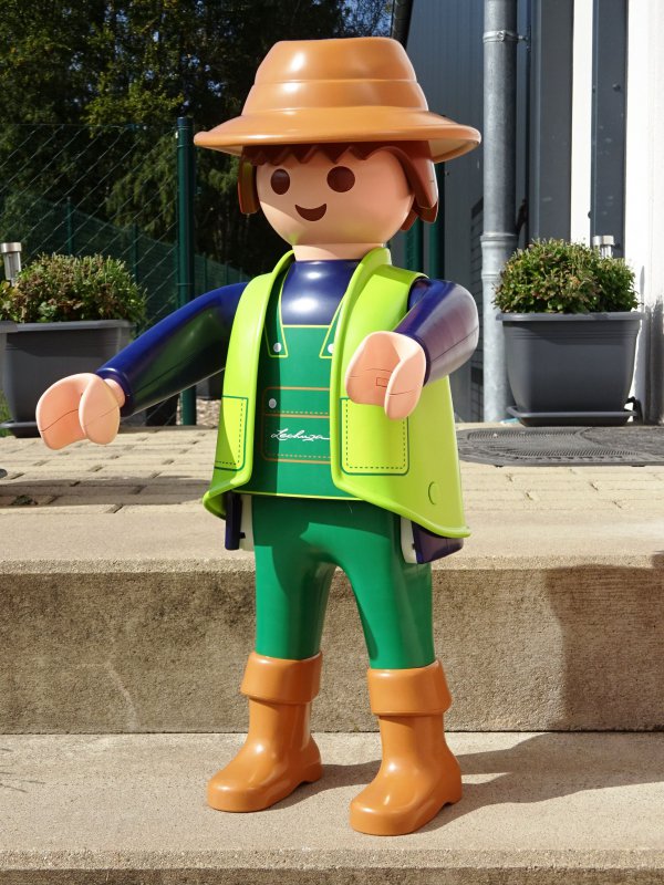 Playmobil XXL Gärtner ca 66cm Lechuza Deko Figur Sammler