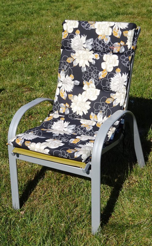 Sun Garden Gartenstuhl Sessel Auflage 105x49x5 cm Dubai Niedriglehner