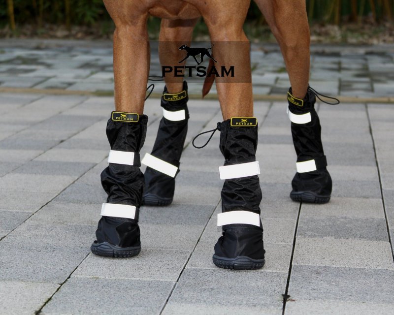 Produktbild von Hundeschuh Zur Propriozeptiven Korrektur - Fußheber Mit Rolle Knöchelschutzschuh Für Hund - Korrigierende Hundeschuhe Zum Sicheren Anheben Der Zehen Bei Fußproblemen (Black4, XL