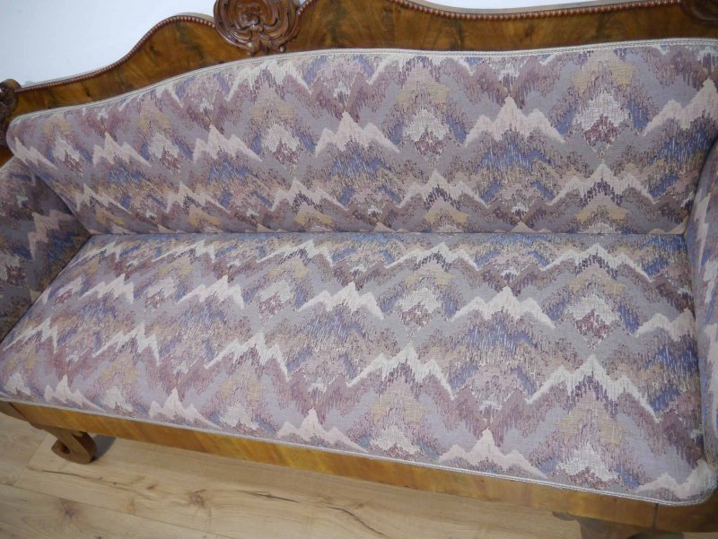 Biedermeier Sofa Mahagoni neu bezogen um 1830 | eBay