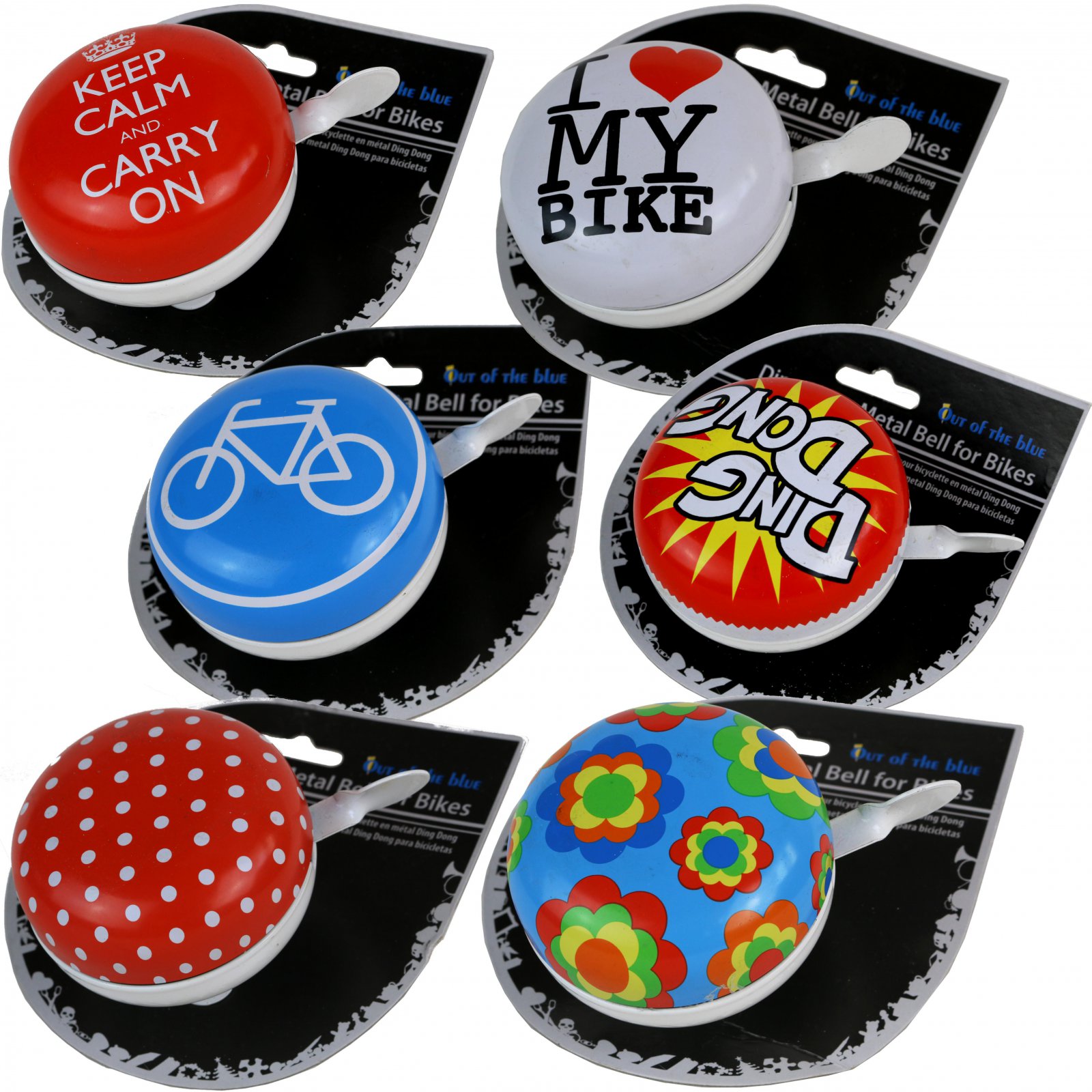 XXL Fahrradklingel Ding Dong mit Motiv