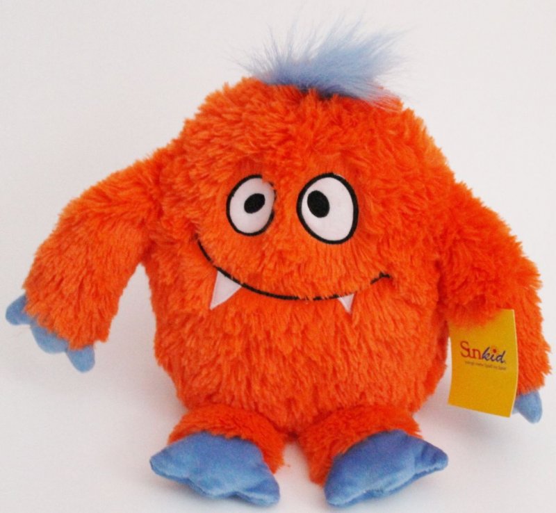 ♥ SUNKID Stofftier Monster grün orange blau Ungeheuer Kuscheltier