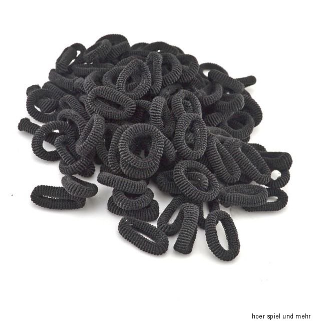 50 Stück Kleine Bunte Haargummis Gummis Zopfgummis Zopfhalter Zöpfe binden
