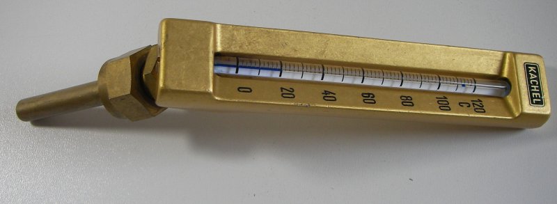 KACHEL Thermometer Maschinenthermometer 0-200° C länge 32cm 