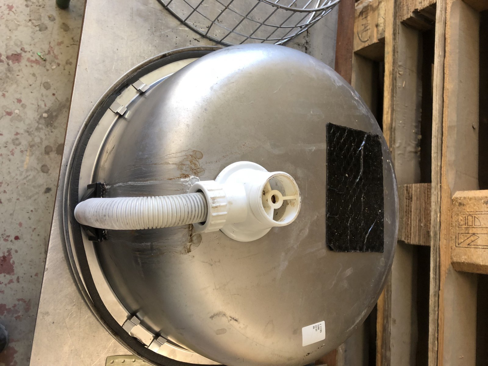 Einbauspüle Spülbecken Metall rund Spüle mit Einsatz Ablauf | eBay