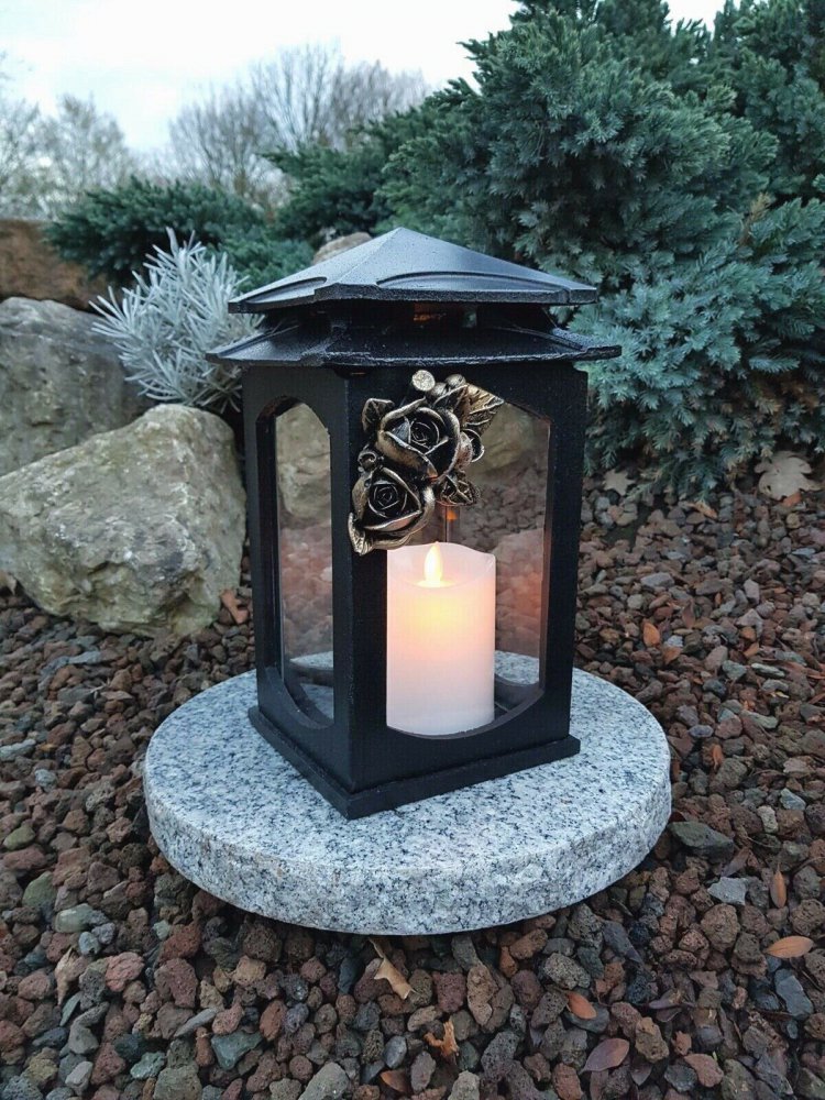 Sépulture sépulture Lampe Pour Tombe sépulture bougie pierre tombale céramique Ange NEUF