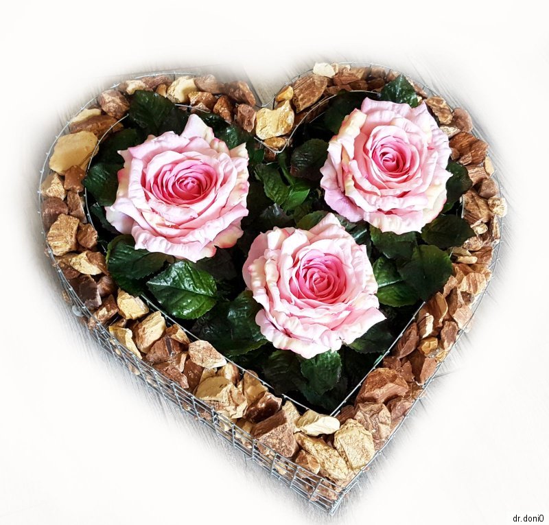 HERZ /& ROSEN /& KIES BLUMEN FRIEDHOF KINDER GRAB SCHMUCK ENGEL KERZEN PFLANZEN
