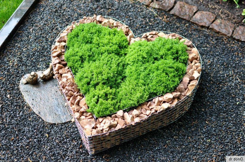 HERZ 35x35x10cm GRABHERZ GRABSCHMUCK GRABSCHALE BLUMENTOPF ENGEL Allerheiligen