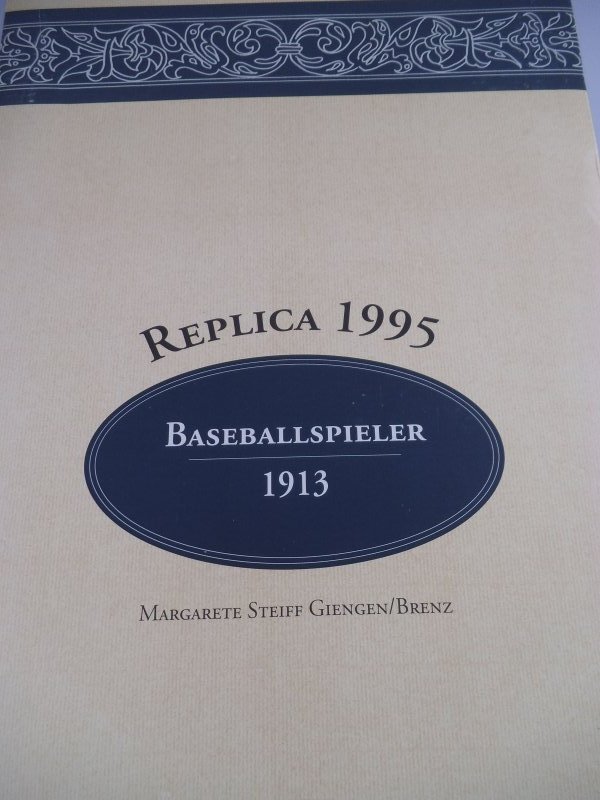 Steiff Baseballspieler 1913 Replika von 1995 in OVP 411656 (1460