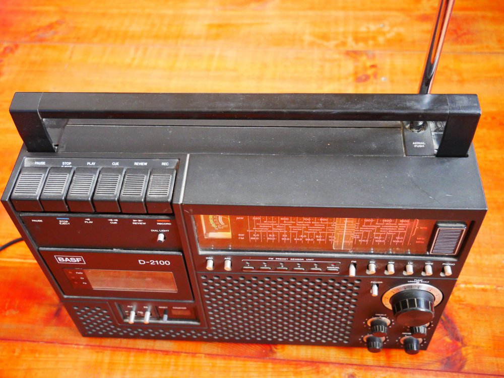 VINTAGE BASF D2100 RADIO RECORDER KASSETTENSPIELER 70er