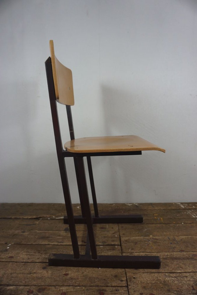 10 alter Kinderstuhl Stuhl Schule Kindergarten DDR 60er 70er Retro Vintage 1 v