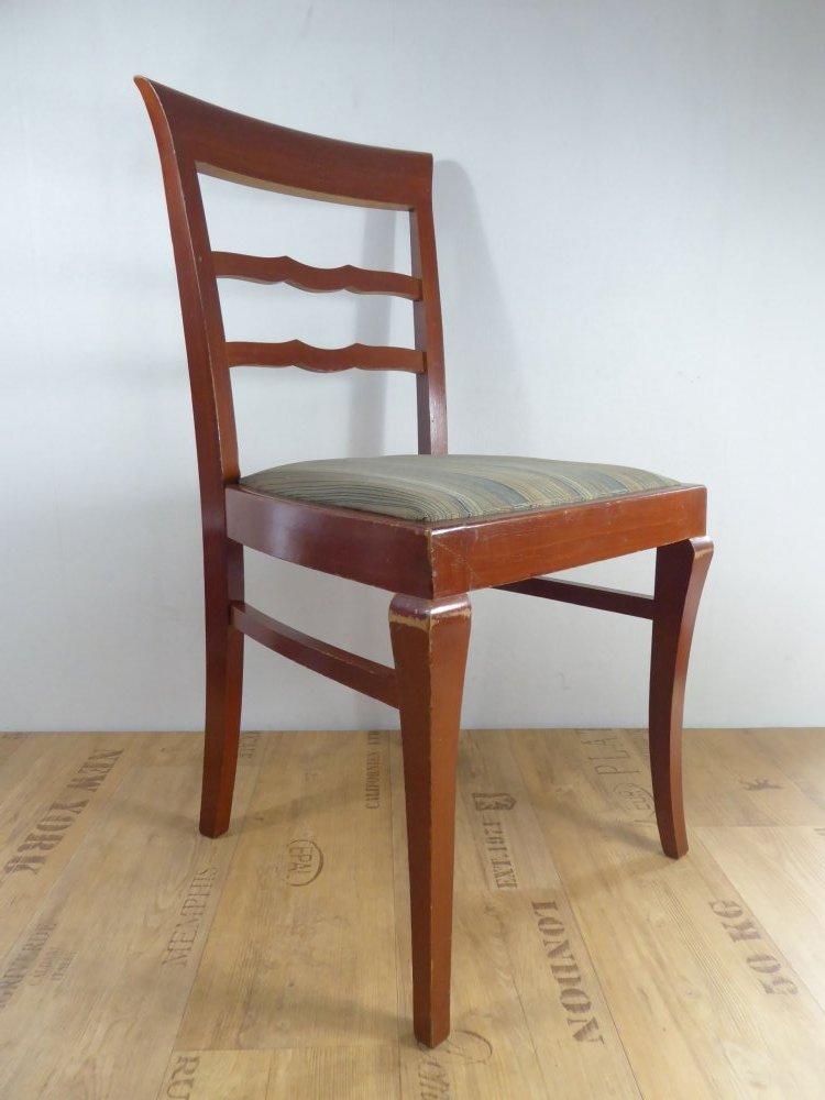 1/2 schöner Stuhl Holzstuhl Küchenstuhl Jugendstil Art deco Buche
