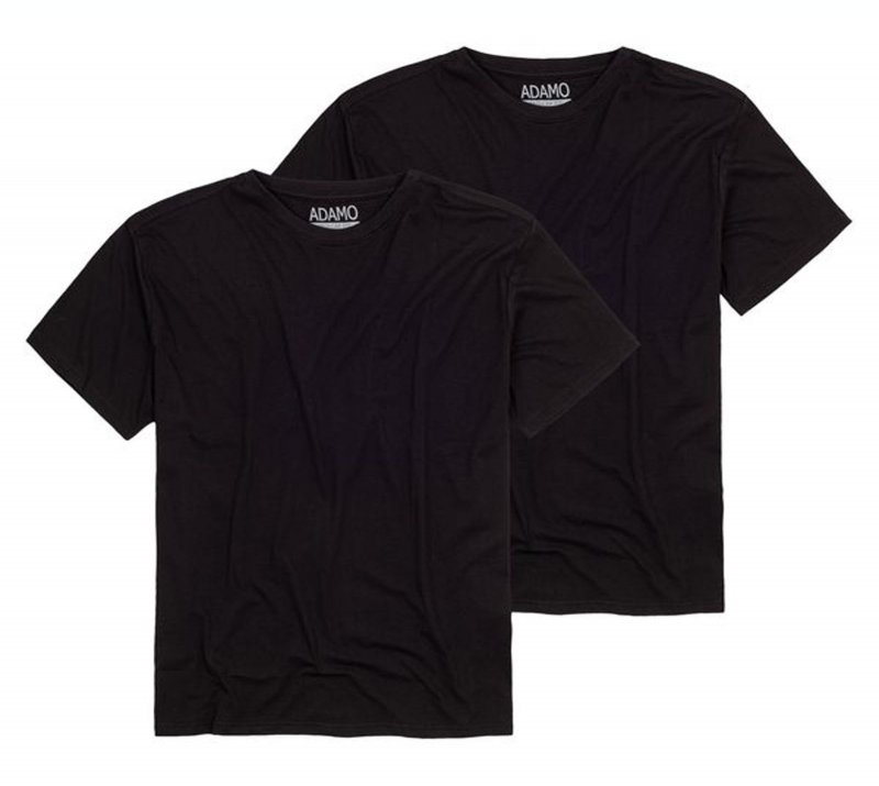 Herren Basic T Shirt Schwarz DOPPELPACK Bis 10XL XXXXXXXXXXL Rundhals 