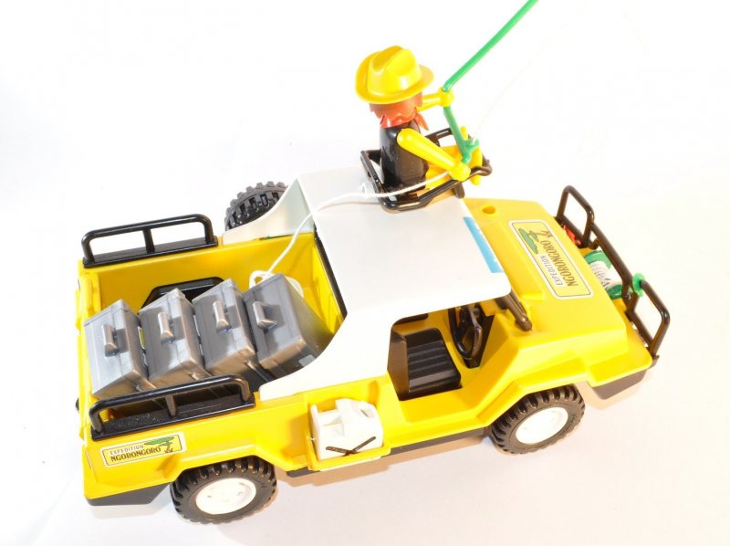 Playmobil 3189 Safariwelt Ngorongoro Jeep,Zebra,Giraffe,Jäger, 1981