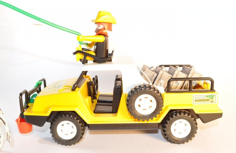 Playmobil 3189 Safariwelt Ngorongoro Jeep,Zebra,Giraffe,Jäger, 1981