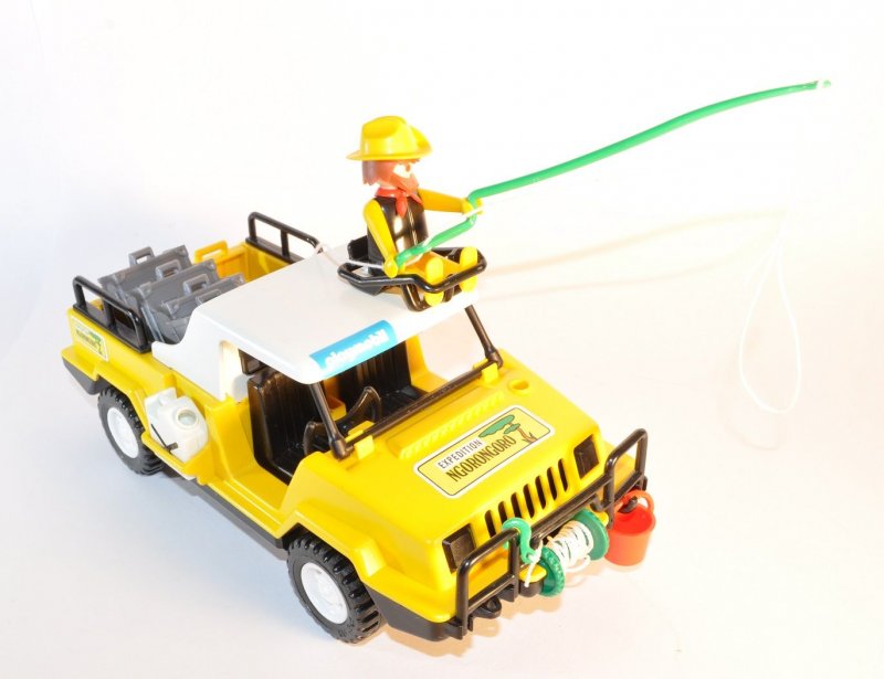Playmobil 3189 Safariwelt Ngorongoro Jeep,Zebra,Giraffe,Jäger, 1981