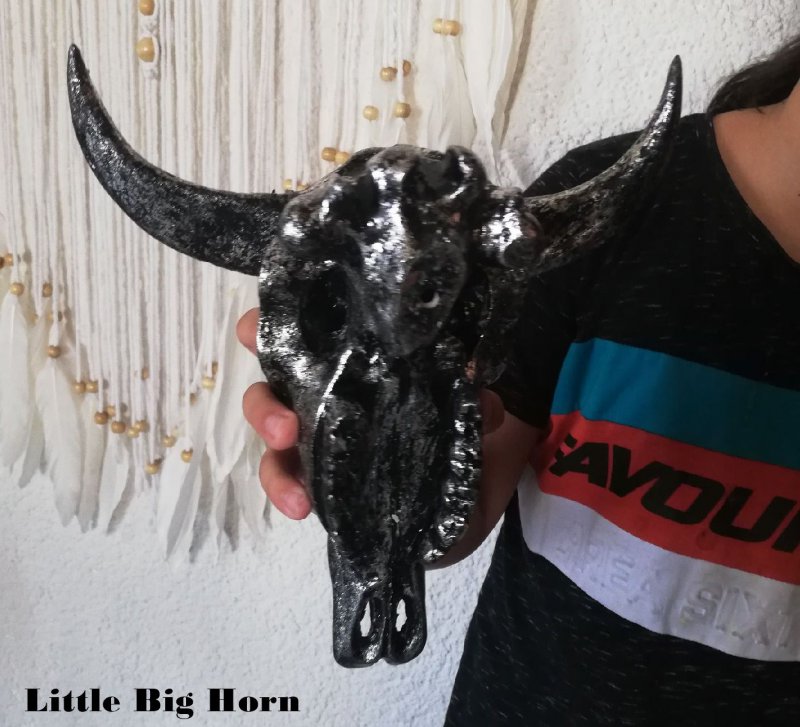 Buffalo Skull Buffalo Head from Resin Decoration Original Little Big