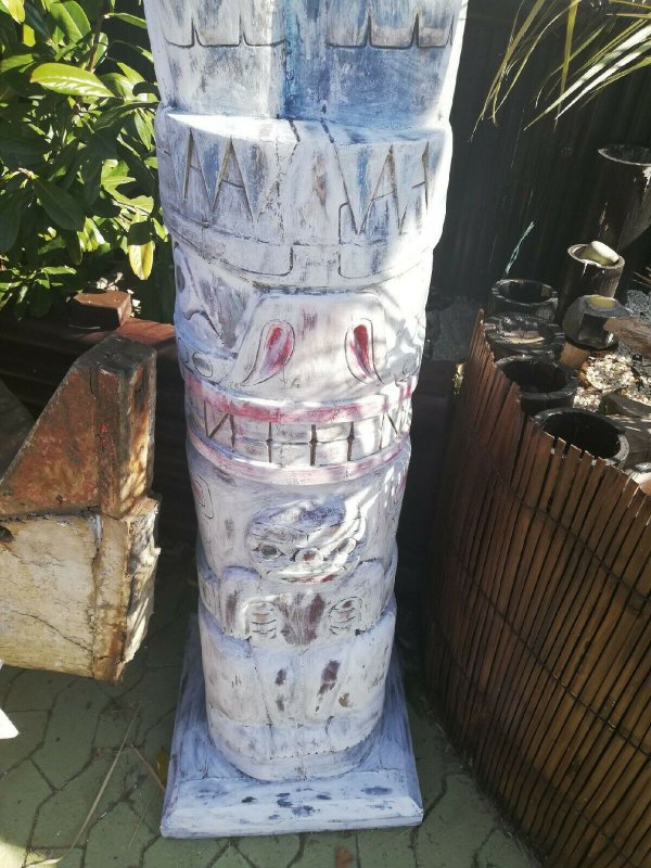 Totem Pole Indian Wooden Totem Pole Deco 2,00 Meters 78