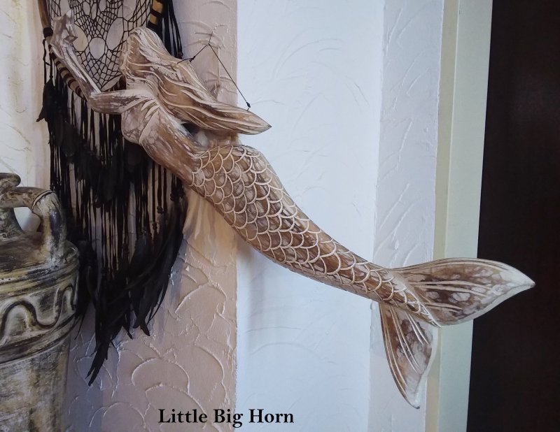 TEMPELWELT Gecko Wanddekoration - Handbemalte Holzfigur Aus Bali 30cm