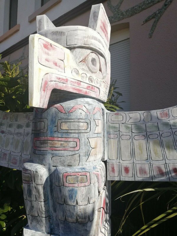 Totem Pole Indian Wooden Totem Pole Deco 2,00 Meters 78