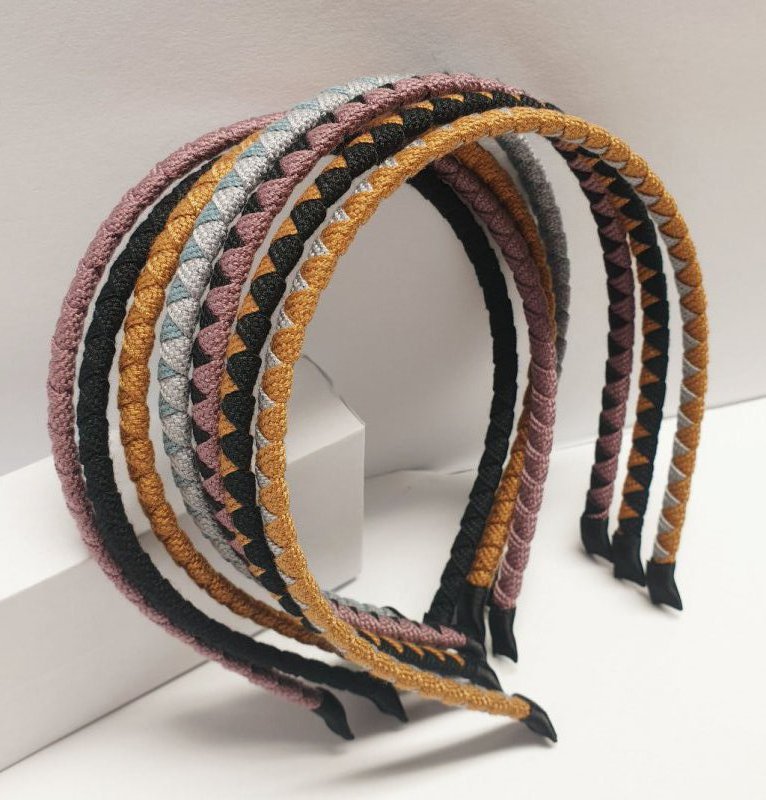 Bumlofa Haarreifen Set - 3er Pack Geflochtene Haarbänder Für Damen