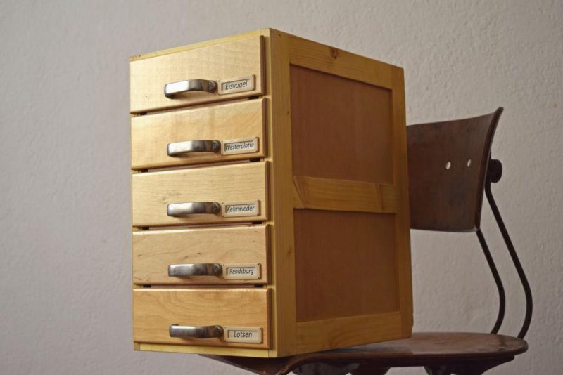 Schubladenschrank Antik Schrank Kontor Vintage Fabrik Loft