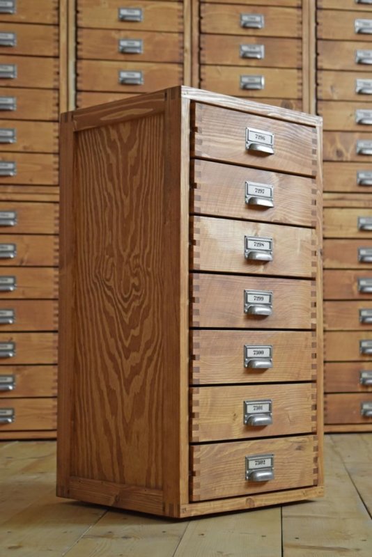 Schubladenschrank IndustrieDesign Loft Vintage Holz Fabrik